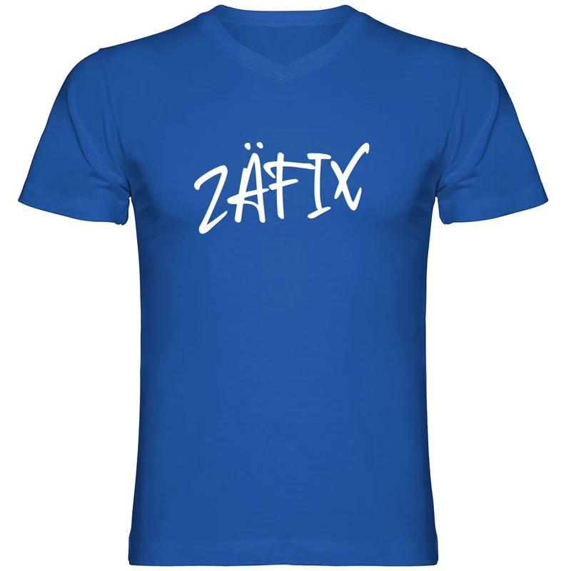ZÄFIX Herren Tshirt V-Ausschnitt