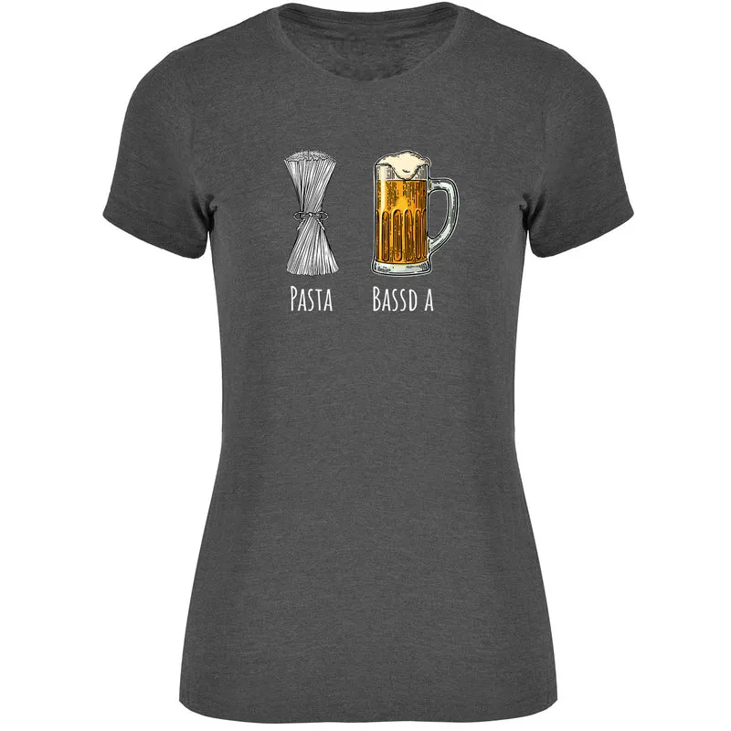 Pasta - Bassd a Bier Damen Tshirt