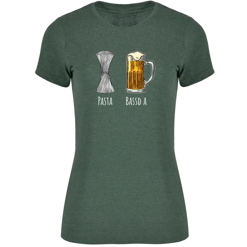 Pasta - Bassd a Bier Damen Tshirt