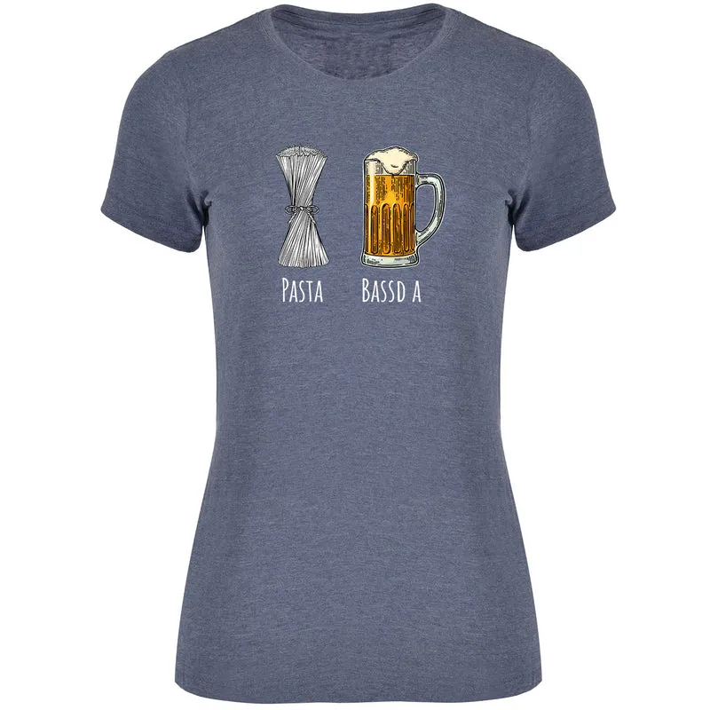 Pasta - Bassd a Bier Damen Tshirt