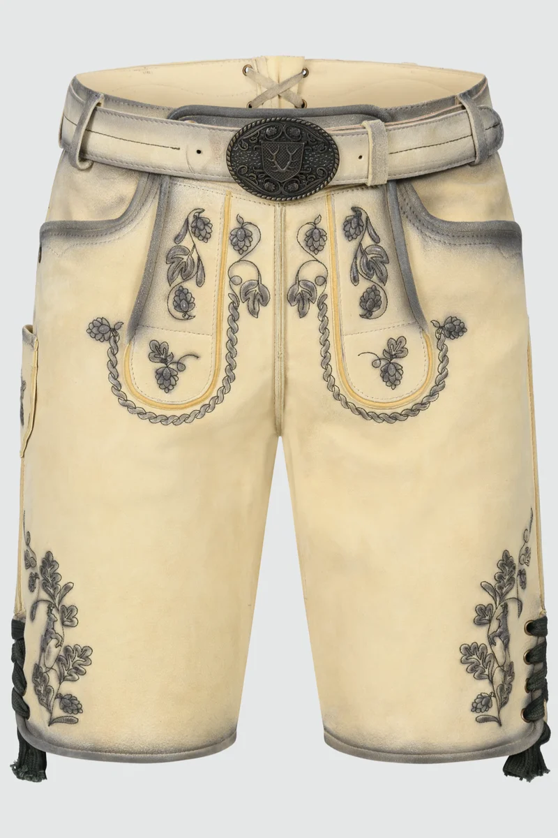 Herren Lederhose NOLAN % mit Gürtel - Krüger Buam - 963069-000-0071