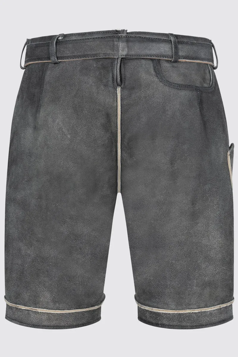 Herren Lederhose KUNO mit Gürtel - Krüger Buam - 962269-000-0041
