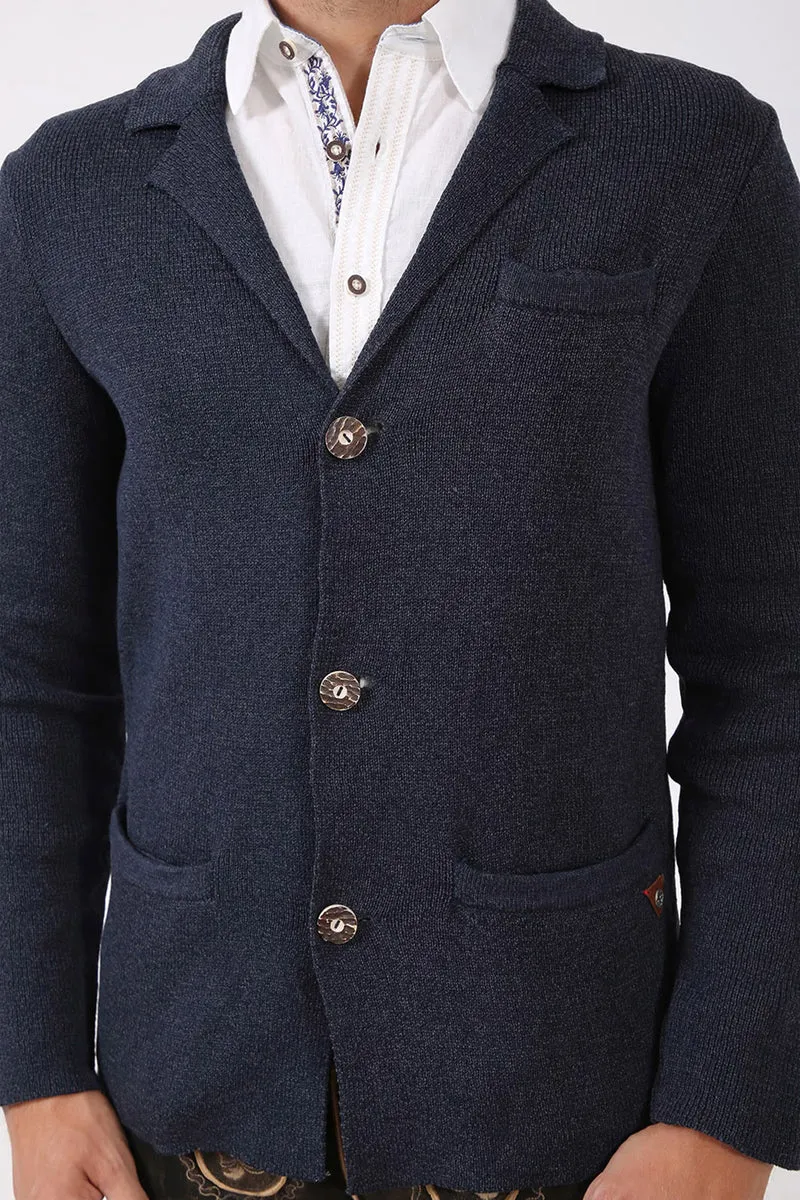Herren Jacke - LEONARD % - Krüger Buam - 907051-000-0080 - Strickjacke - Trachtenjacke
