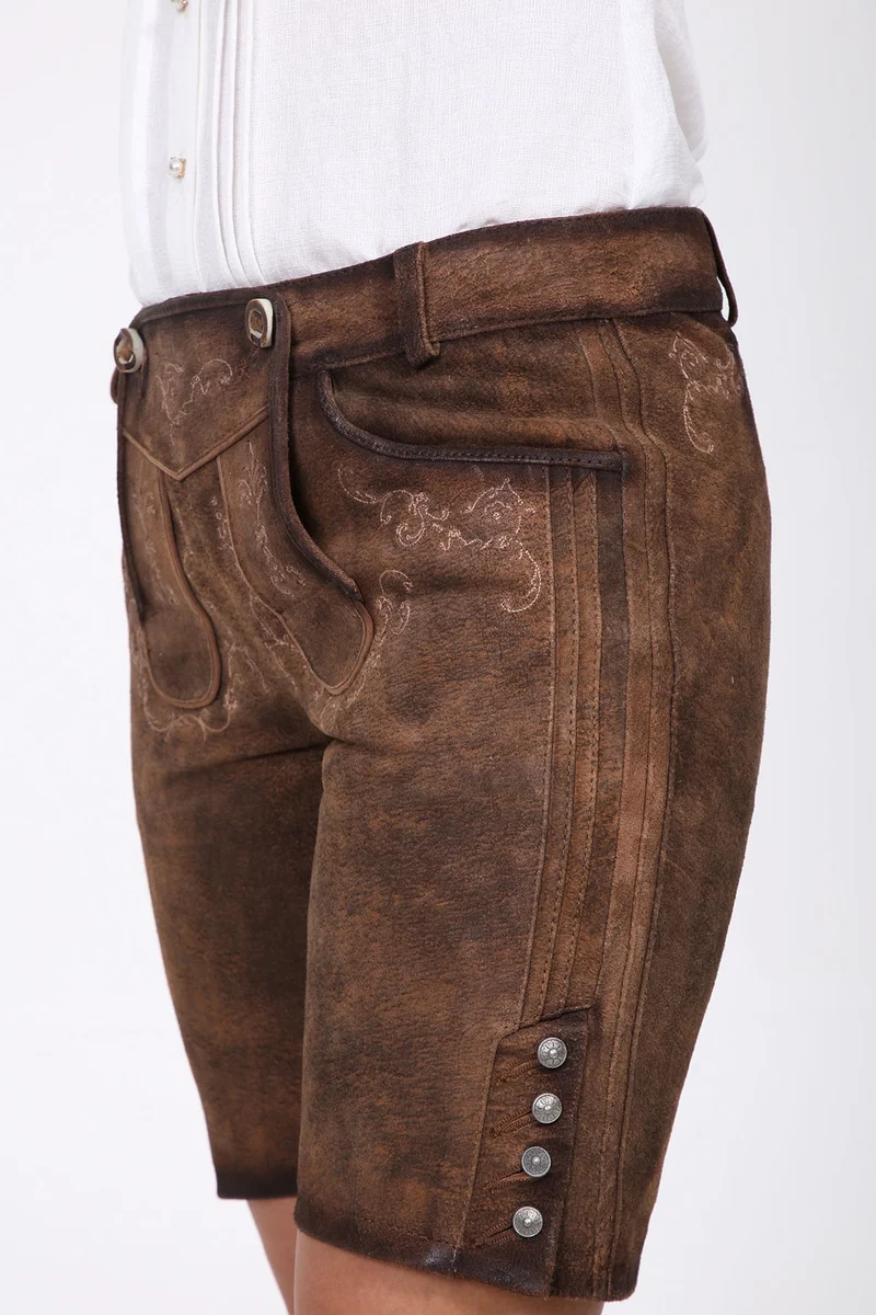 Damen Lederhose - COLEEN % - Krüger Collection - Bermuda - 029334-000-0076