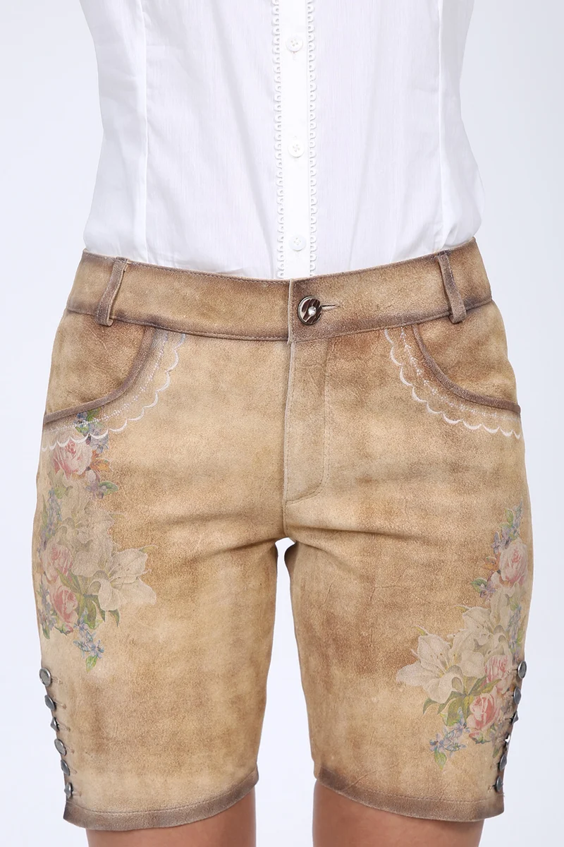 Damen Lederhose - JULINA % - Krüger Collection - Bermuda - 029330-000-0071